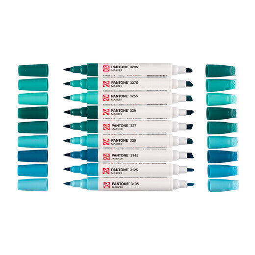 Talens Pantone Set Blue Green x9 Markers Thumbnail