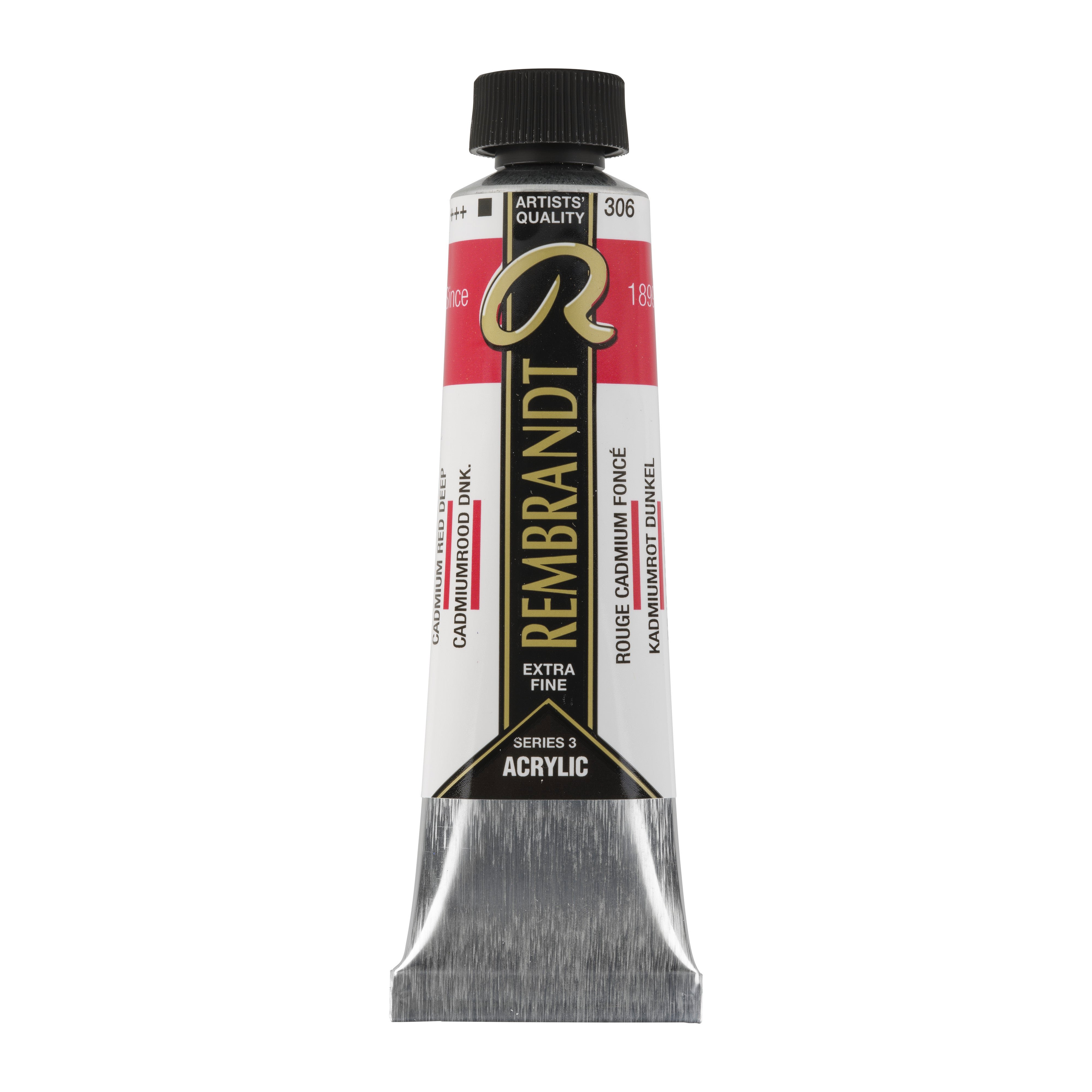 Rembrandt Acrylic Colour Tube 40 ml Cadmium Red Deep