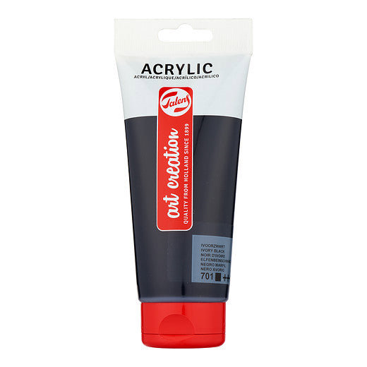 Talens Art Creation Acrylic Colour Tube 200 ml Ivory Black