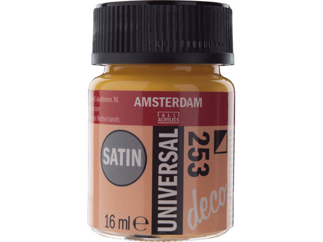 Amsterdam Acrylics Universal Satin Paint Gold Yellow 16ml