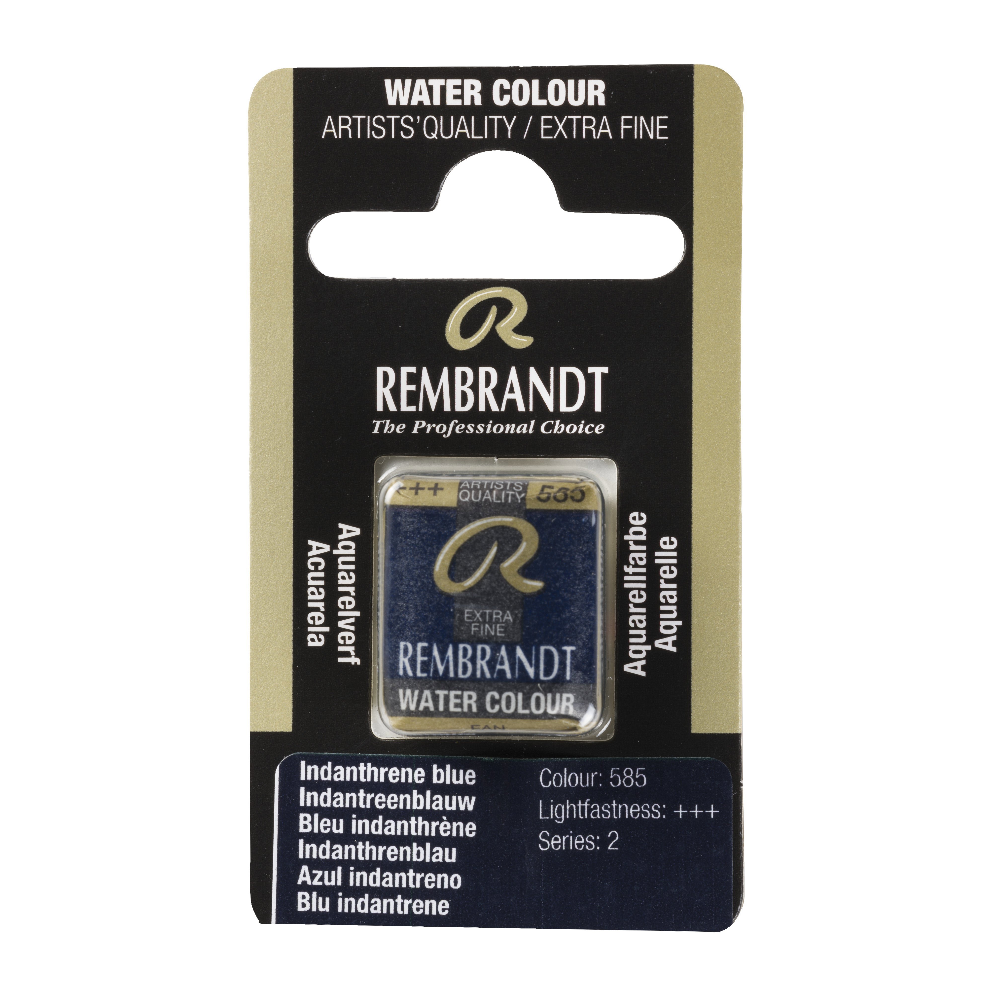 Rembrandt Watercolour Pan B Indanthrene Blue 1 piece