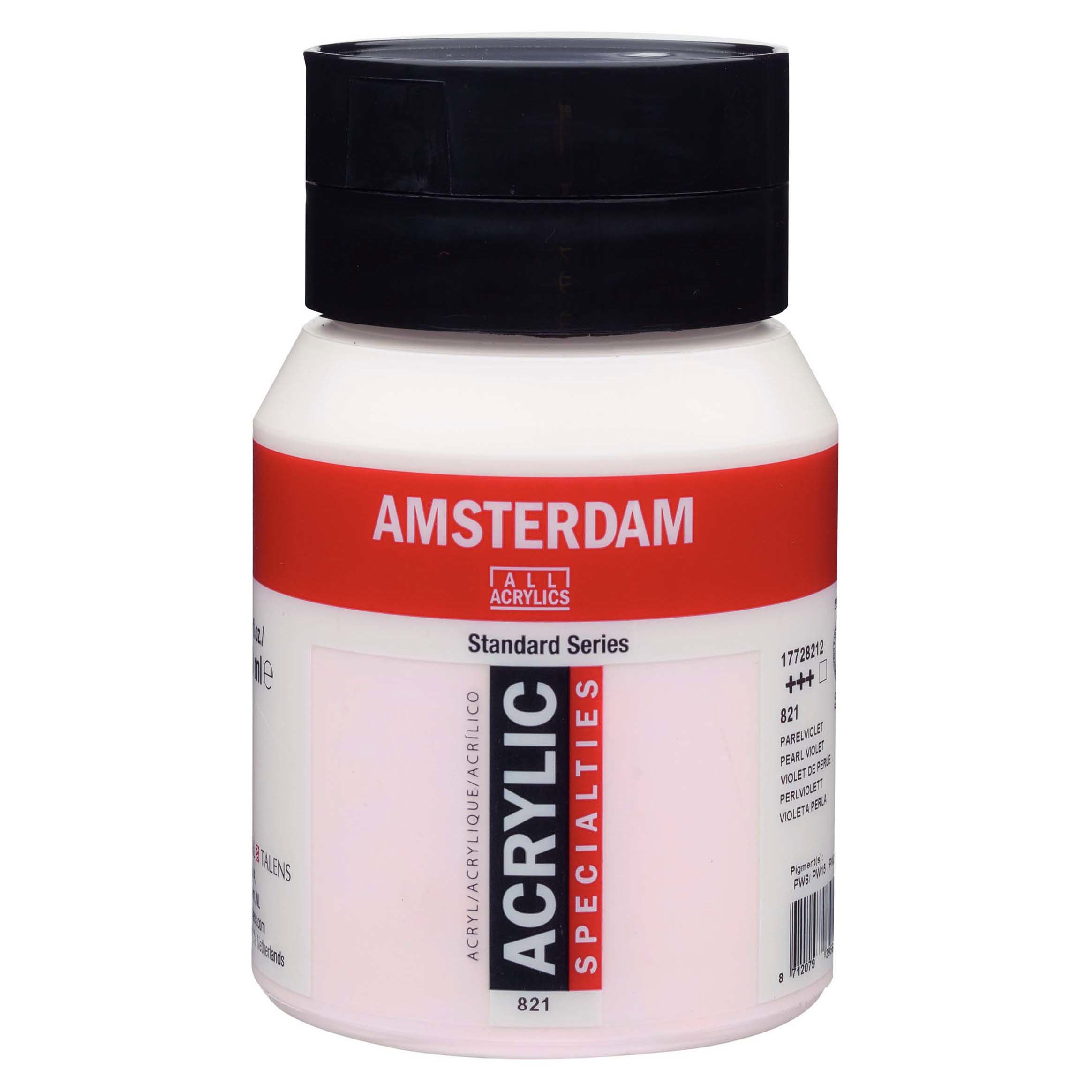 Amsterdam Standard Series Acrylic Jar 500 ml Pearl Violet