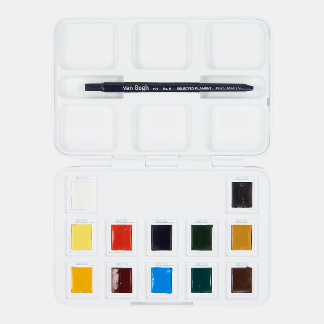 Van Gogh Watercolour Pocket Box National Gallery Edition – 12 half pans Thumbnail