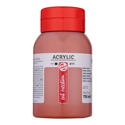 Talens Art Creation Acrylic Colour Jar 750 ml Burnt Sienna