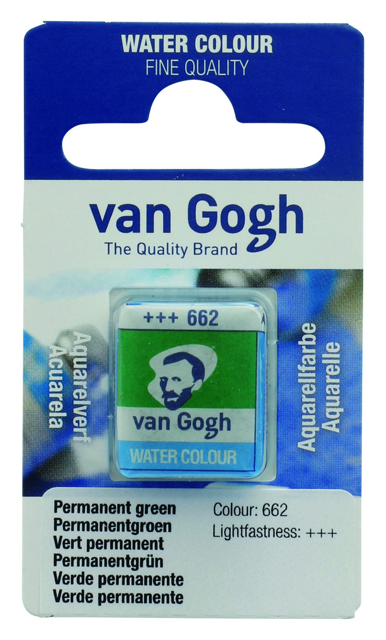 Van Gogh Watercolour Pan Permanent Green 1 piece