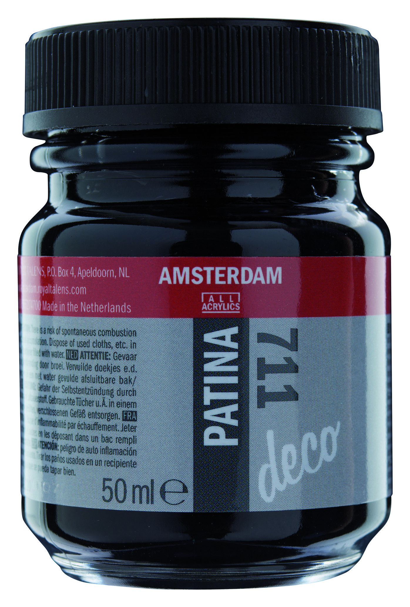 Amsterdam Acrylics Patina Paint Antique Black 50ml