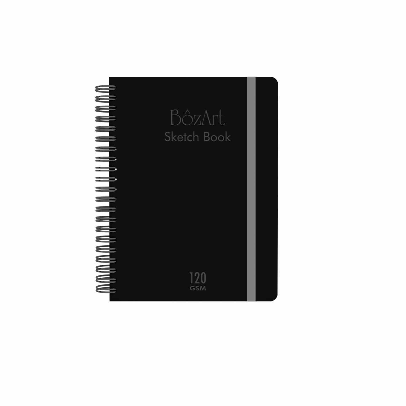 BOZART Sketch Spiraled White Paper 80 Sheets A4 120g
