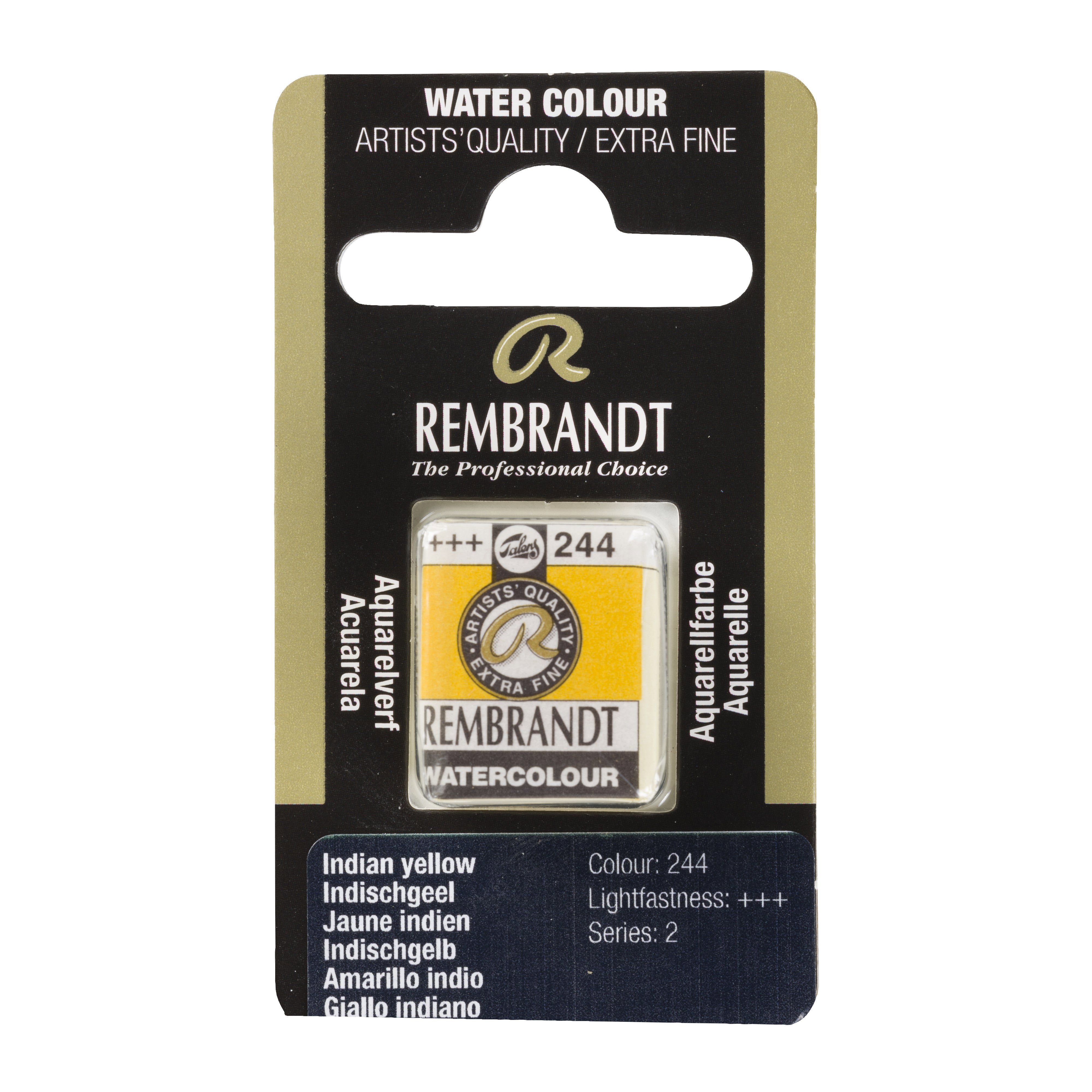Rembrandt Watercolour Pan Indian Yellow 1 piece