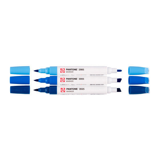 Talens Pantone Set Blue x3 Markers Thumbnail