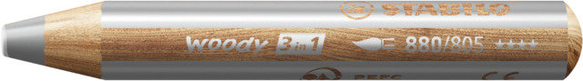 Stabilo Woody Cloured Pencil Silver
