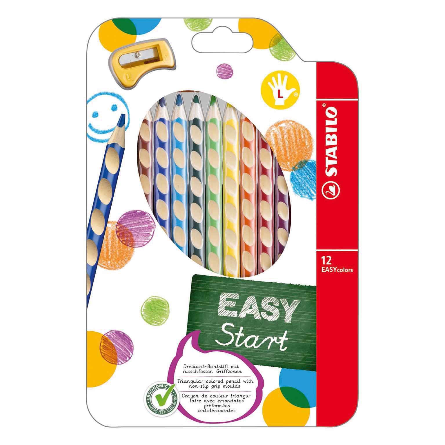 Stabilo EASYcolors Wallet 12 Pieces