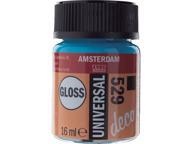 Amsterdam Acrylics Universal Gloss Paint Mediterranean Blue 16ml