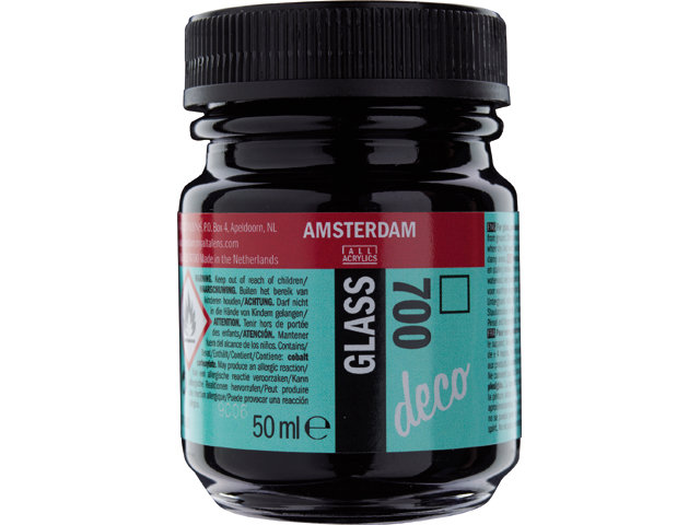 Amsterdam Acrylics Glass Paint Black 50ml