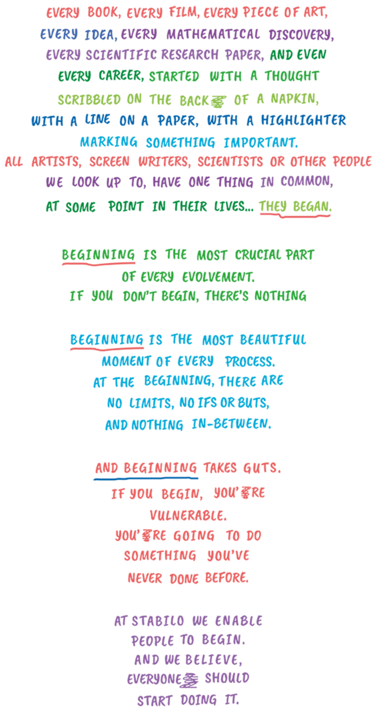 STABILO manifesto
