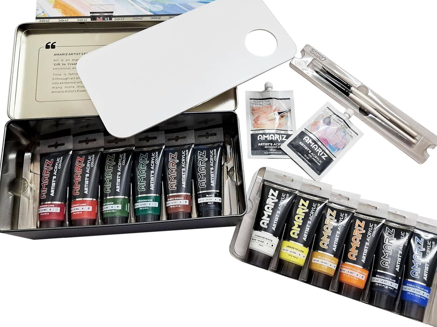 DOMS AMARIZ Artist Acrylic Colour 40ml 12 Shades