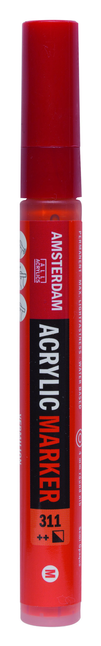 Amsterdam Acrylic Marker 4 mm Vermilion