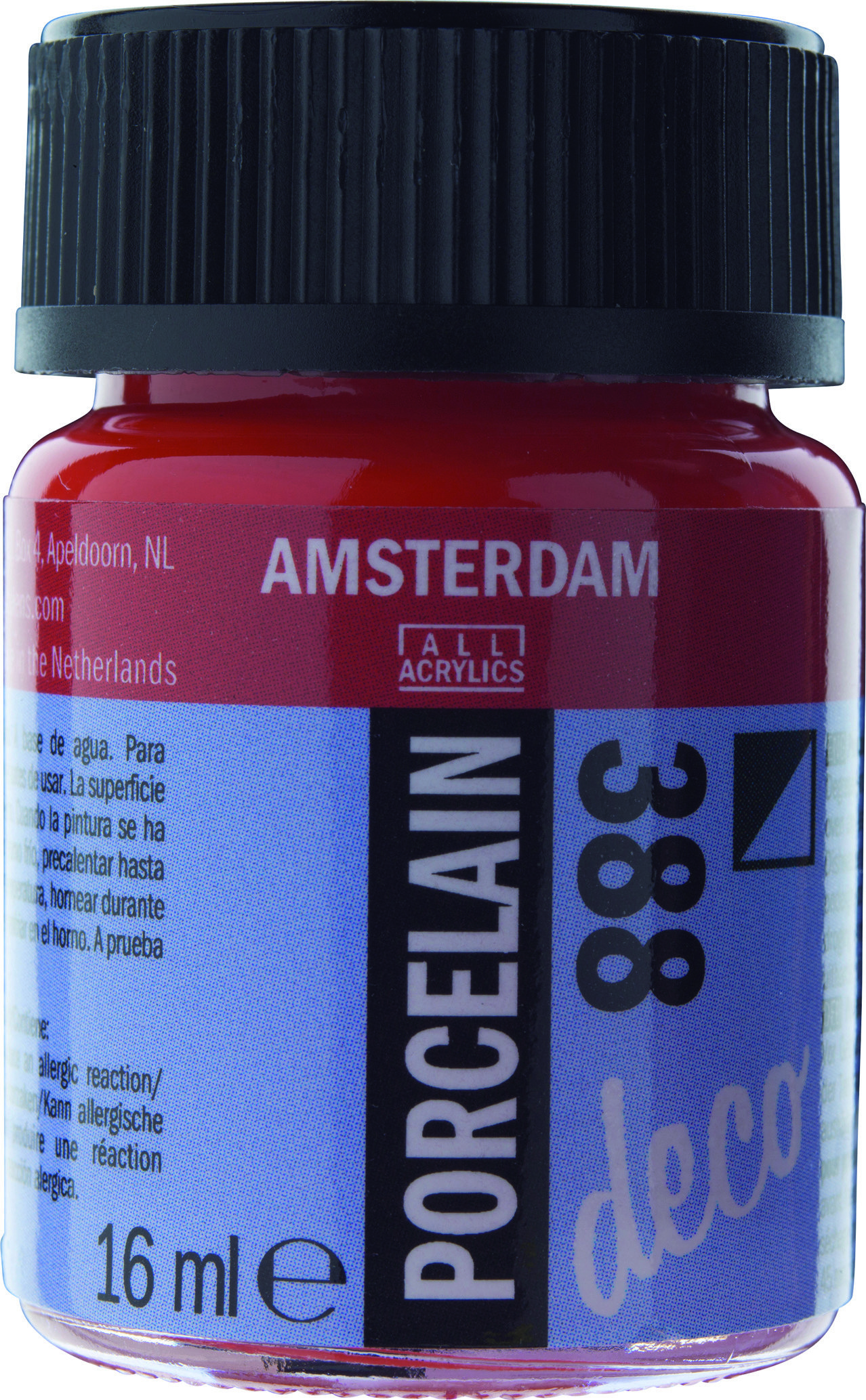 Amsterdam Acrylics Porcelain Paint Opaque Bright Red 16ml