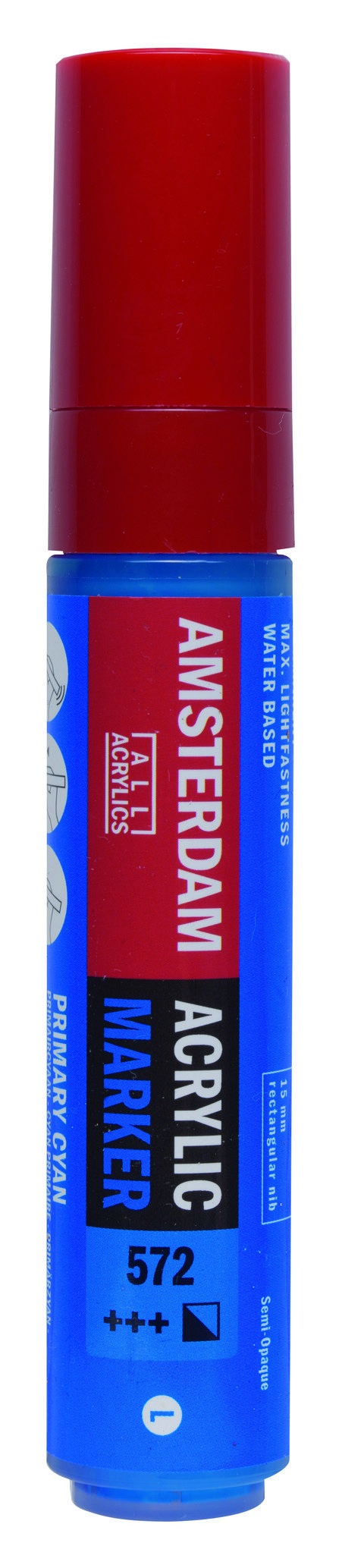 Amsterdam Acrylic Marker 15 mm Primary Cyan
