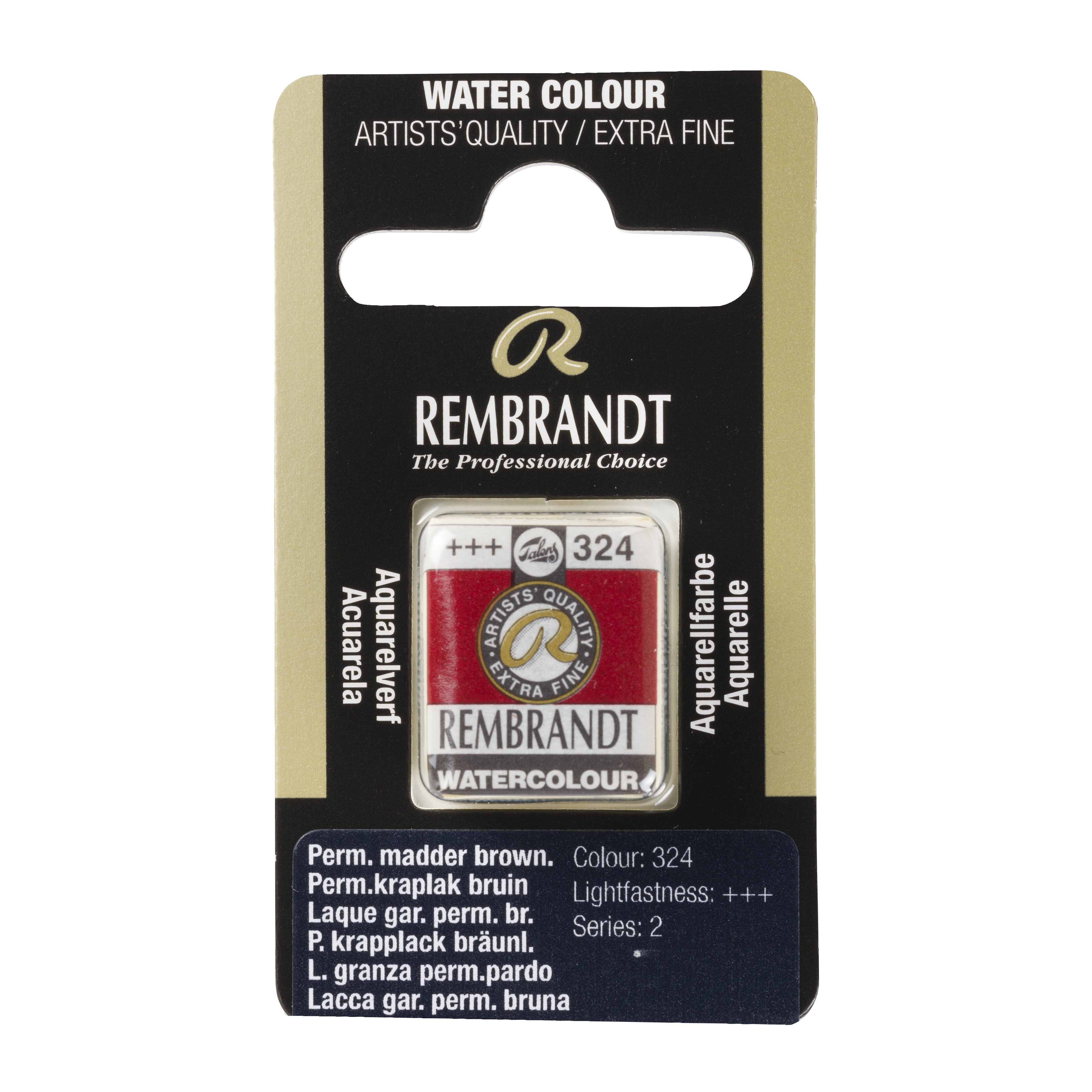 Rembrandt Watercolour Pan B Permanent Madder Brownish 1 piece