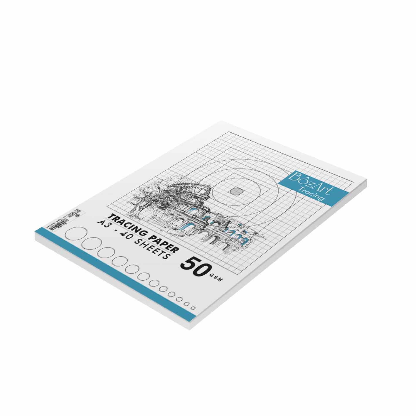 BOZART Tracing Paper Pad 50g- 40sh- A3