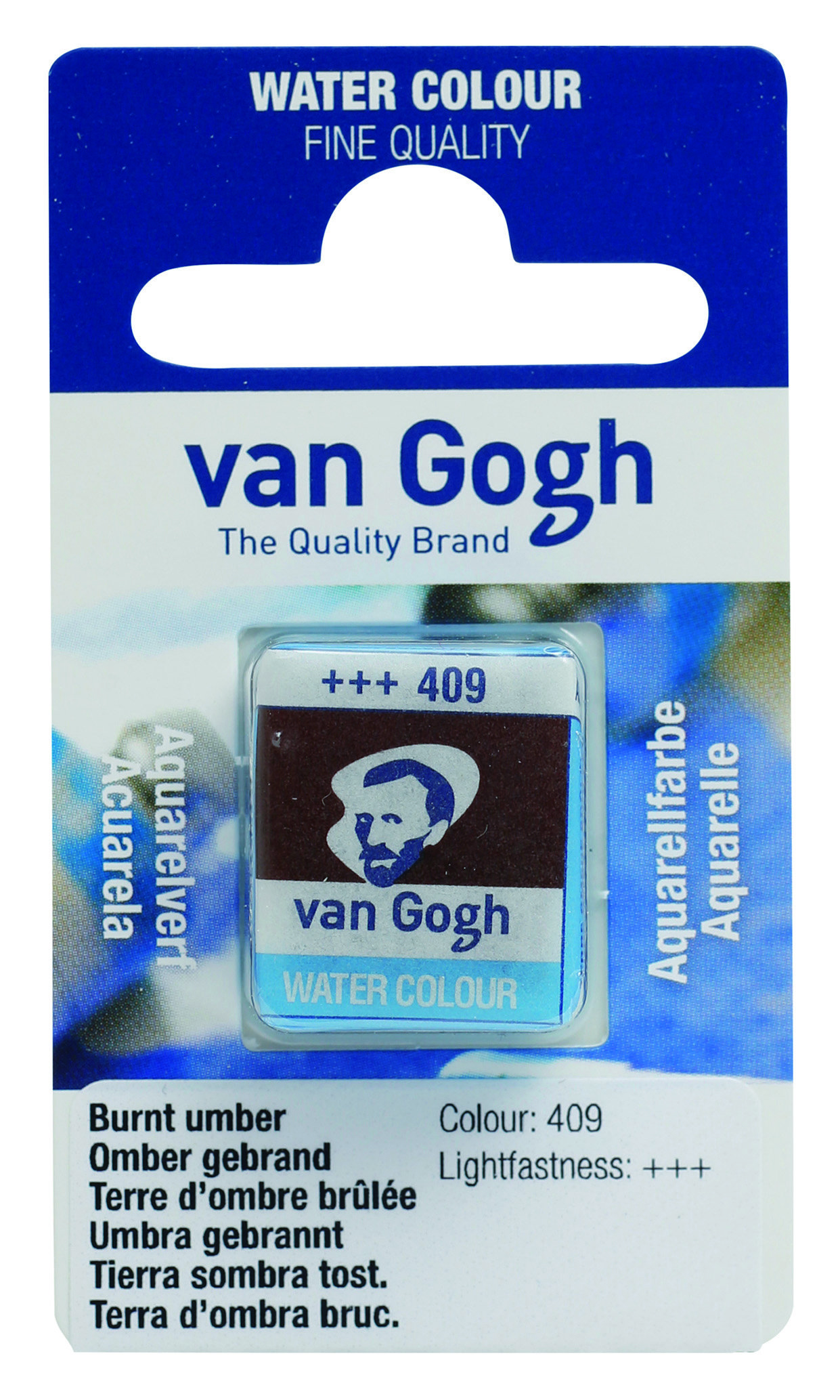 Van Gogh Watercolour Pan Burnt Umber 1 piece