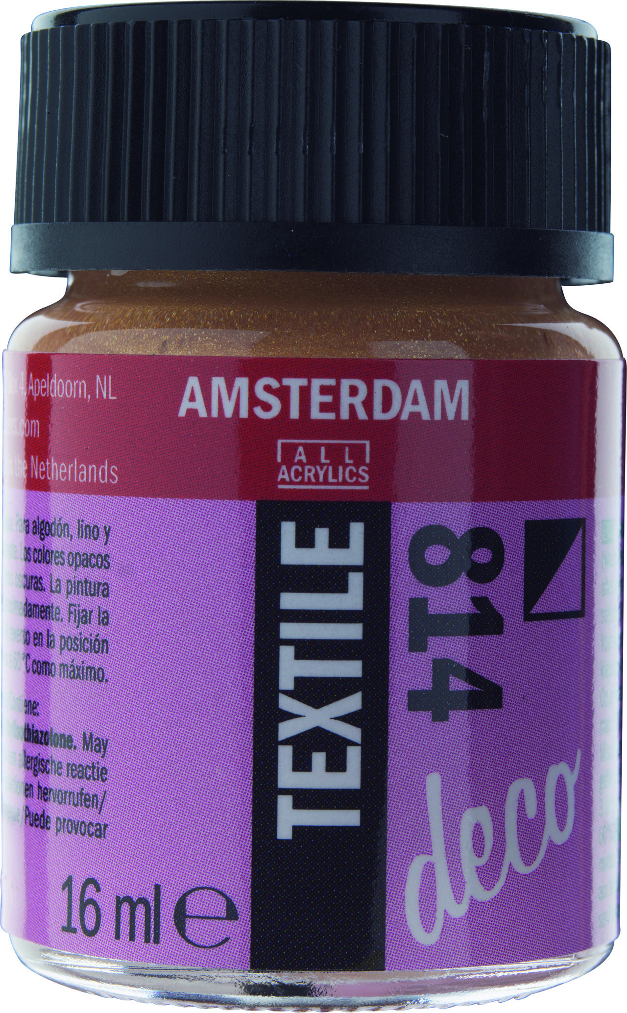 Amsterdam Acrylics Textile Paint Antique Gold 16ml
