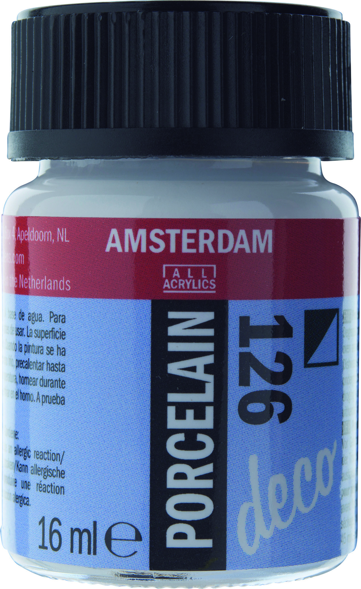 Amsterdam Acrylics Porcelain Paint Opaque White 16ml