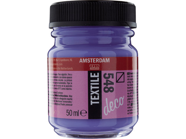 Amsterdam Acrylics Textile Paint Blue Violet 50ml