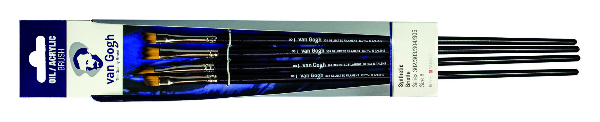 Van Gogh Oil & Acrylic Brush Set Series 302-303-304-305 no. 8