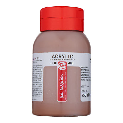 Talens Art Creation Acrylic Colour Jar 750 ml Burnt Umber