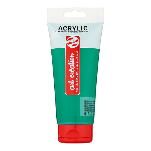 Talens Art Creation Acrylic Colour Tube 200 ml Permanent Green Deep