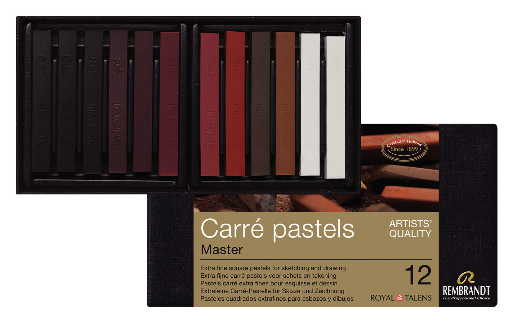 Rembrandt Carré Pastel Master Set 12 Colours