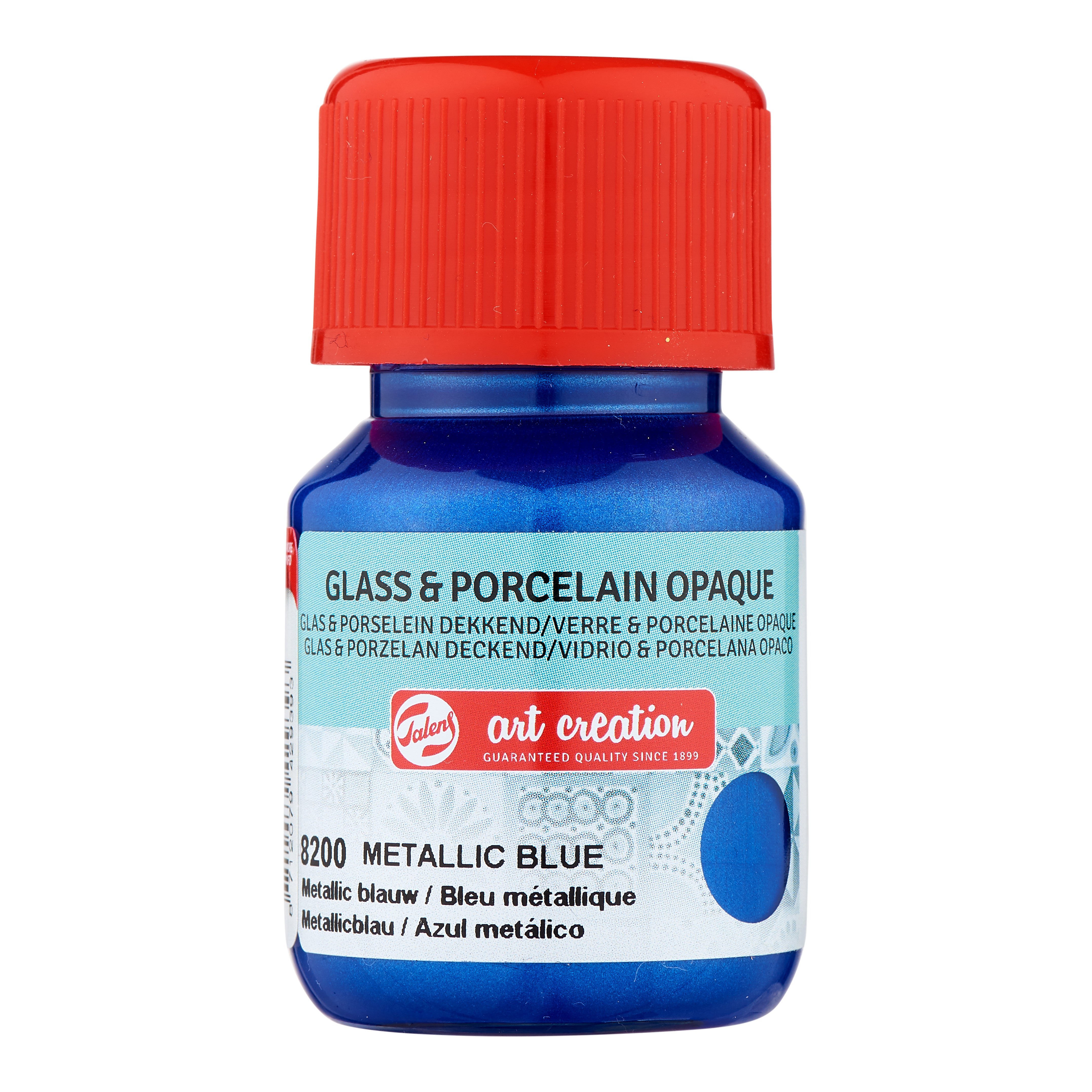 Talens Art Creation Glass & Porcelain Opaque Bottle 30 ml Metallic Blue