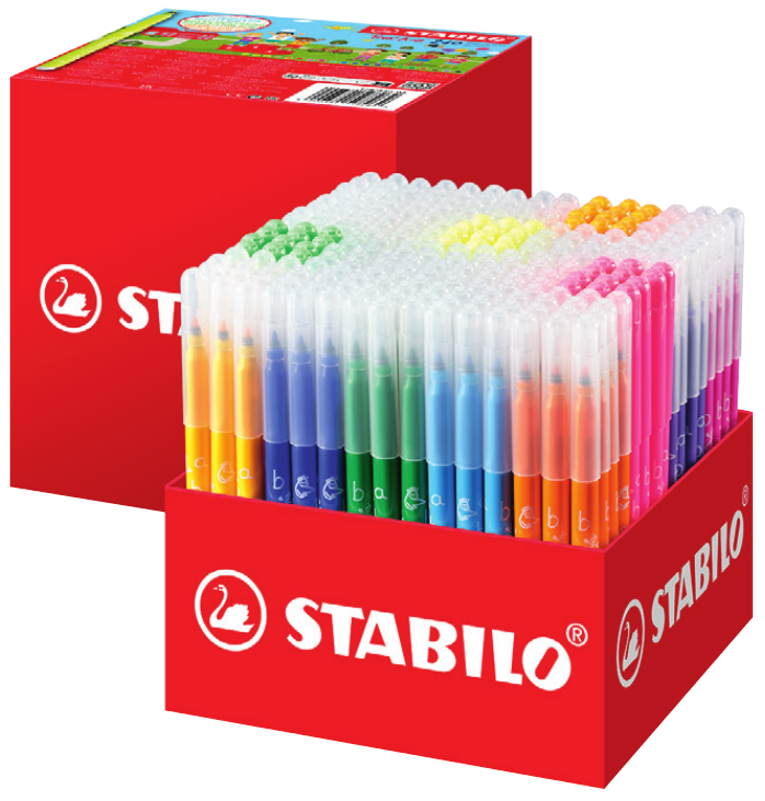 Trio A-Z 240XL Box Fiber Pen 60 Colors