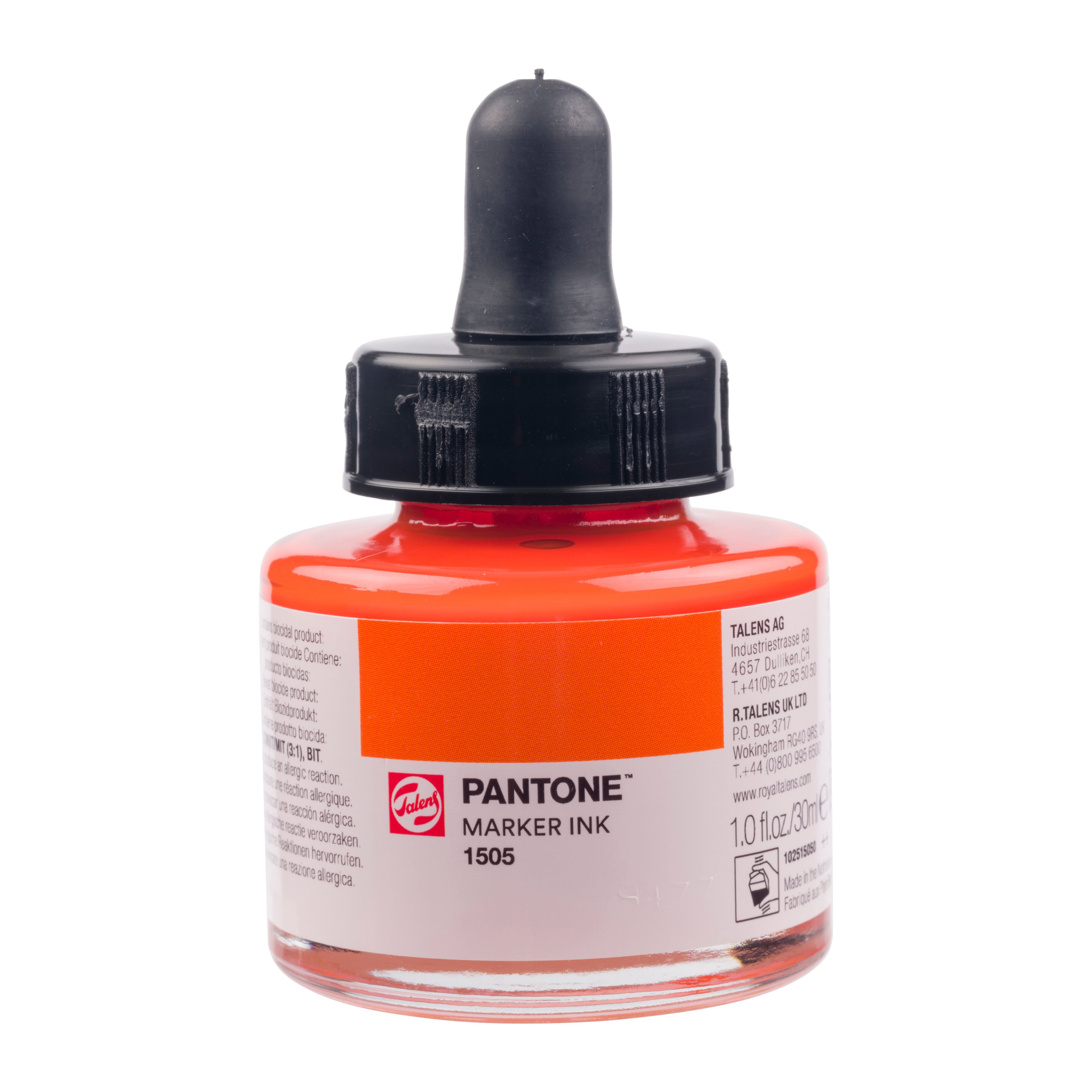 Talens Pantone Marker Ink 30ml Bright Orange