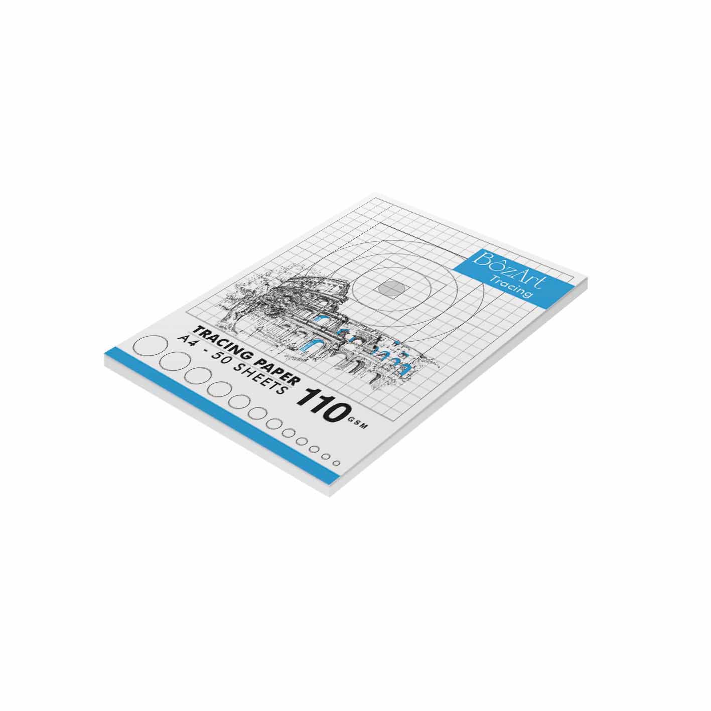 BOZART Tracing Paper Pad 50 Sheets A4 110g