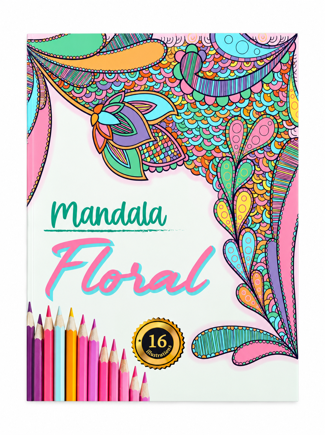 Mandela Floral Pedia Coloring Book 16sh