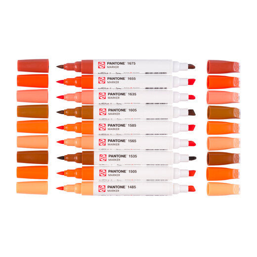 Talens Pantone Set Warm Red x9 Markers Thumbnail
