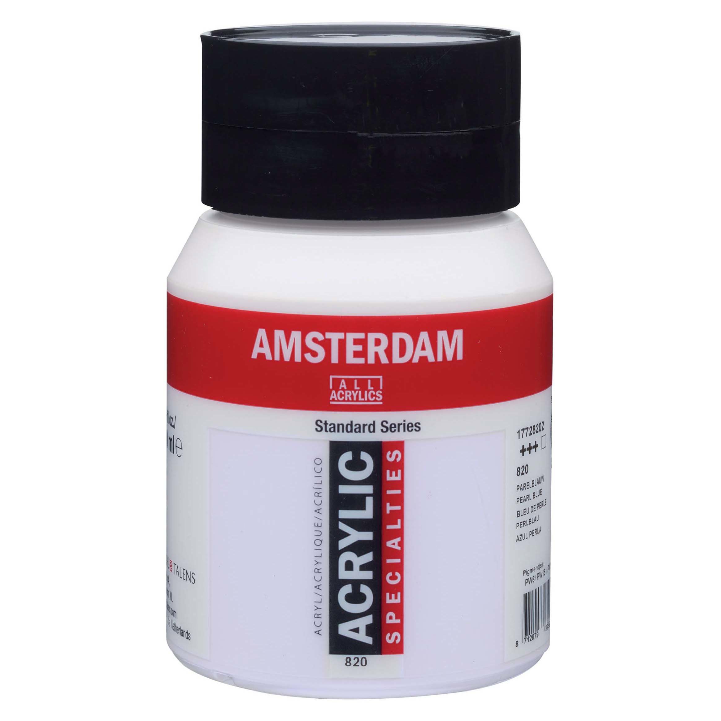 Amsterdam Standard Series Acrylic Jar 500 ml Pearl Blue