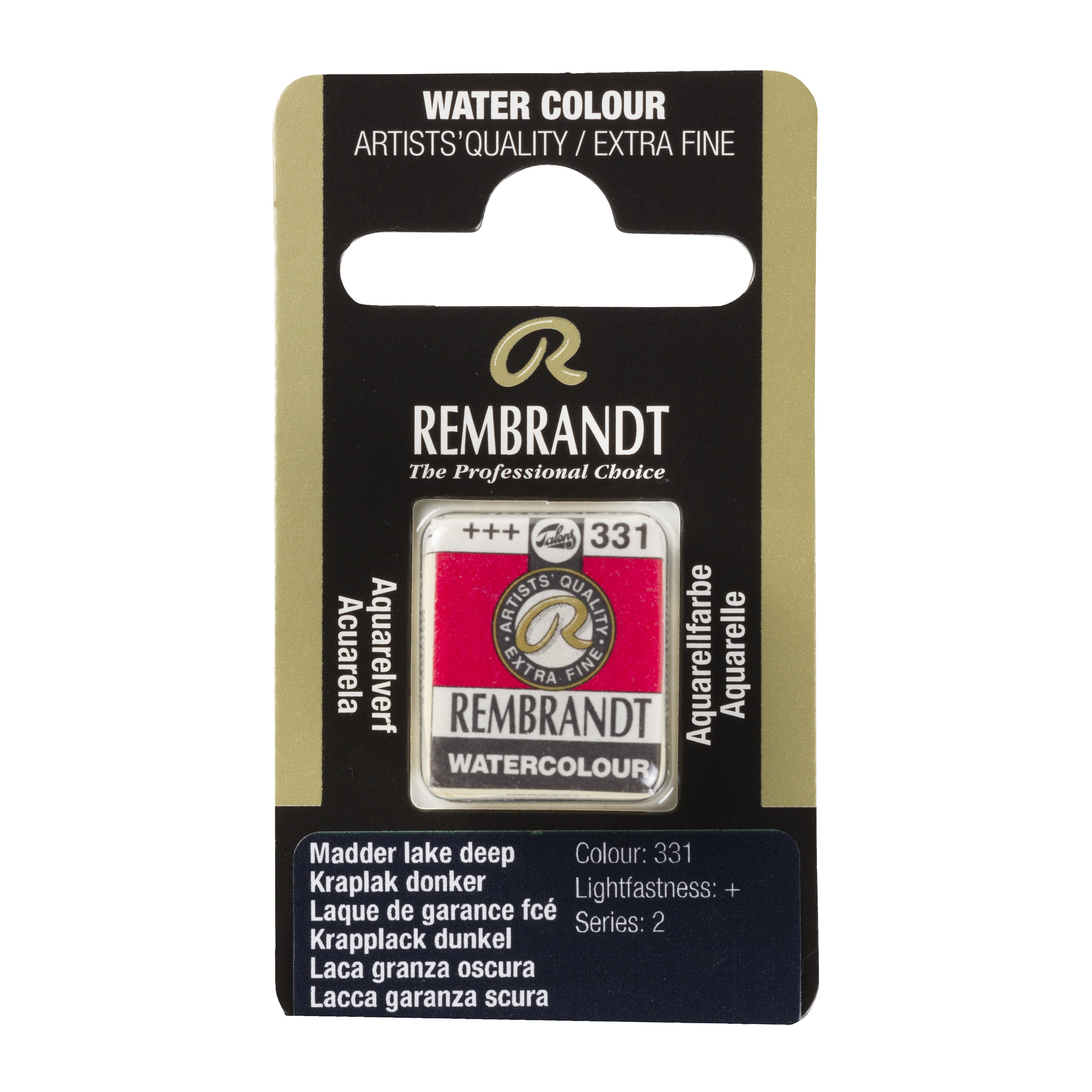 Rembrandt Watercolour Pan Madder Lake Deep 1 piece