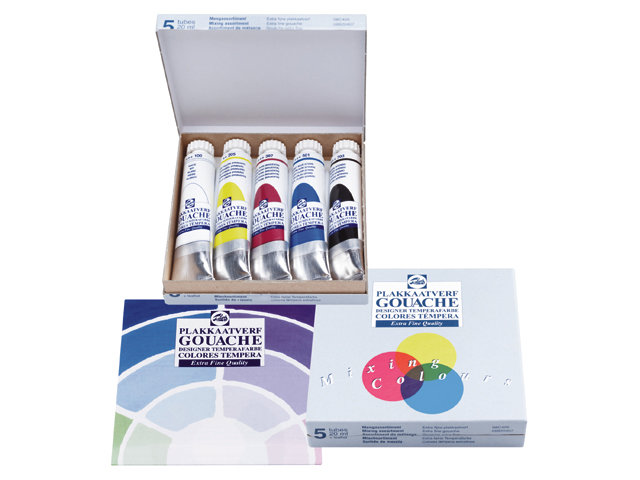 Gouache Mix Cardboard Set 5×20ml