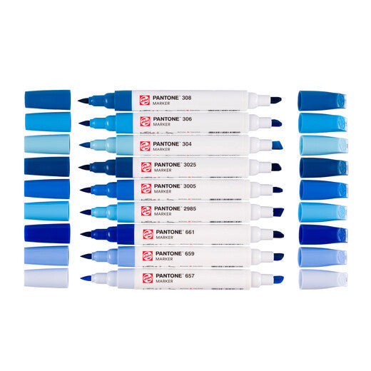 Talens Pantone Set Blue x9 Markers Thumbnail