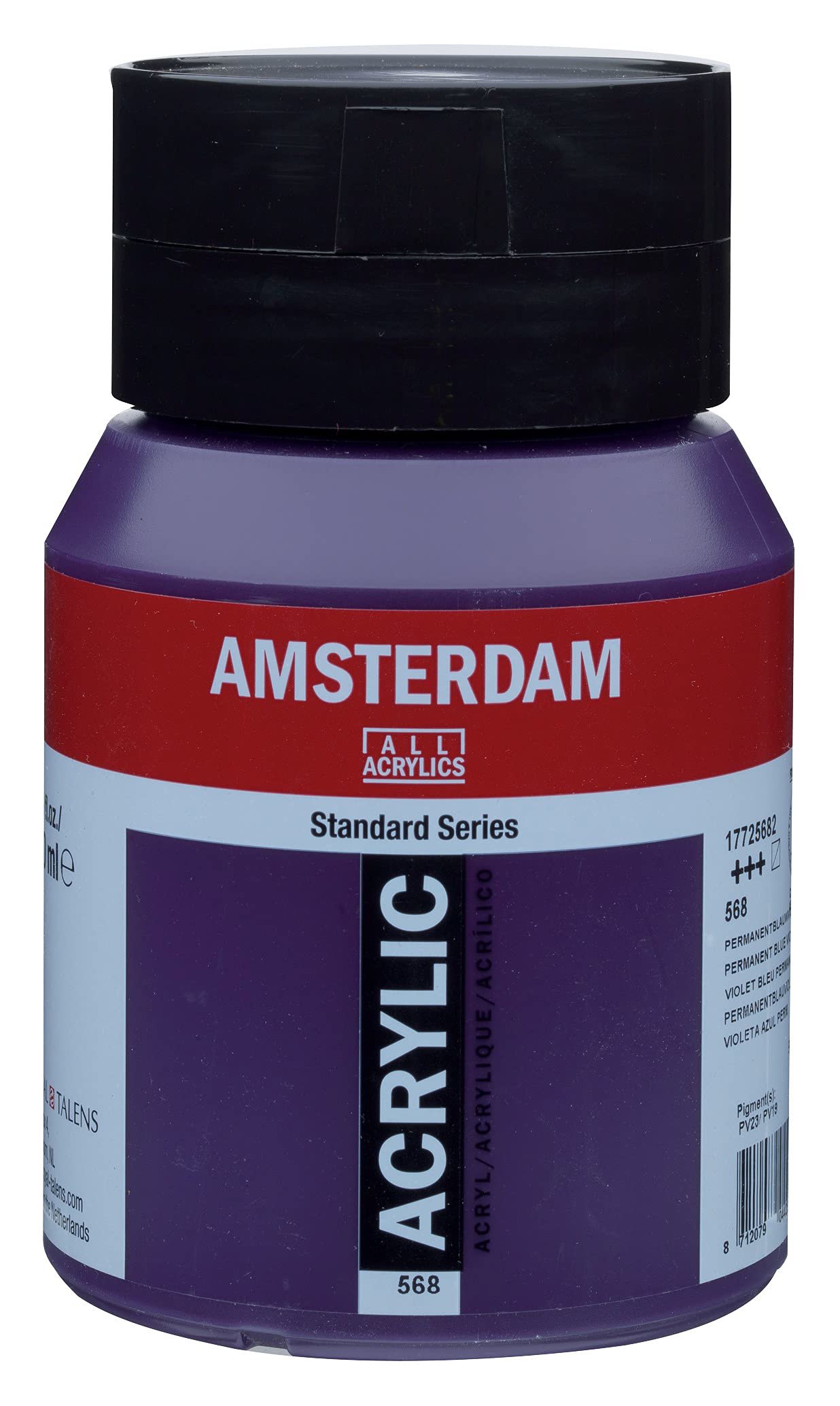 Amsterdam Standard Series Acrylic Jar 500 ml Permanent Blue Violet
