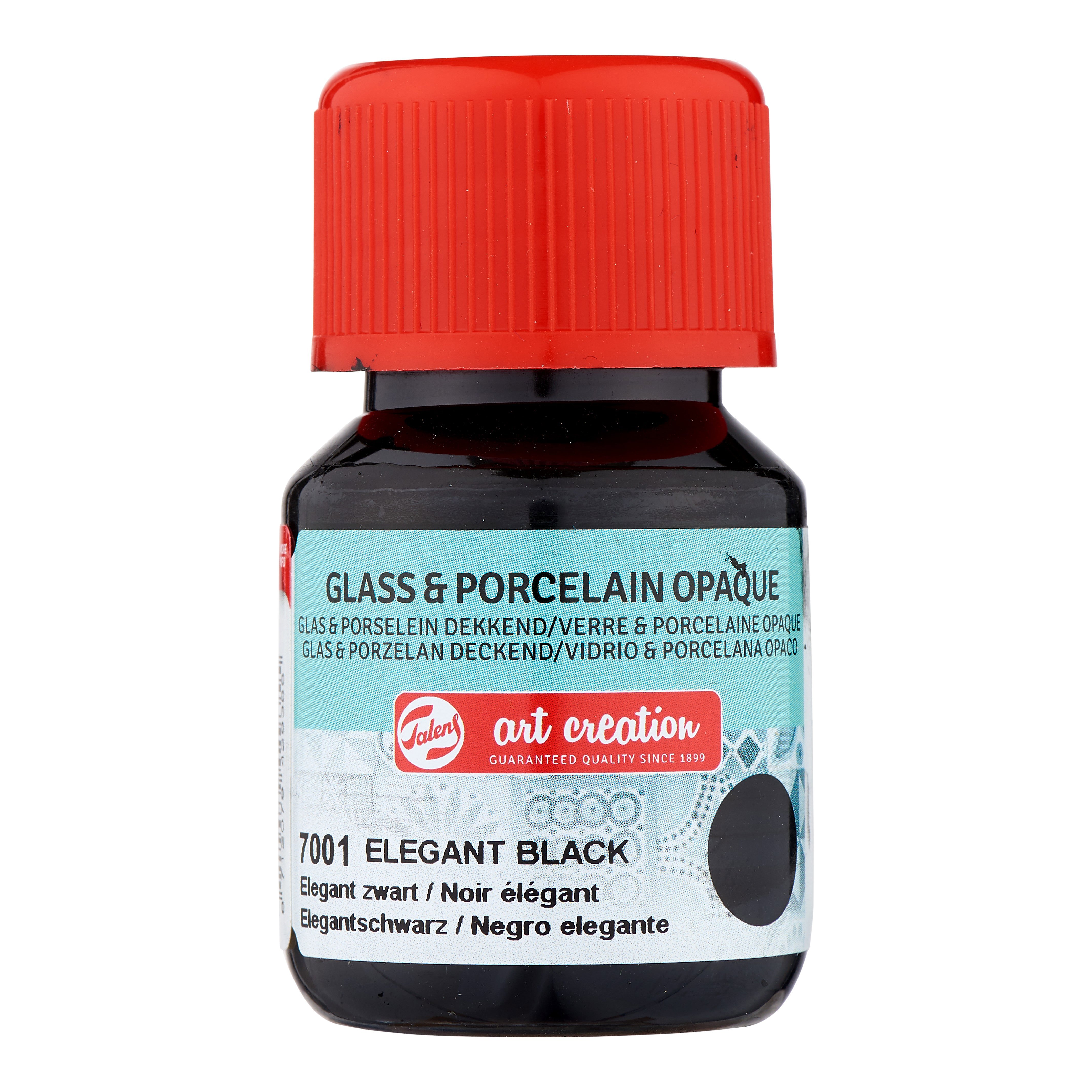 Talens Art Creation Glass & Porcelain Opaque Bottle 30 ml Elegant Black