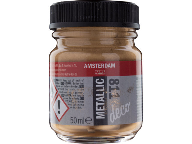 Amsterdam Acrylics Metallic Paint Bronze 50ml