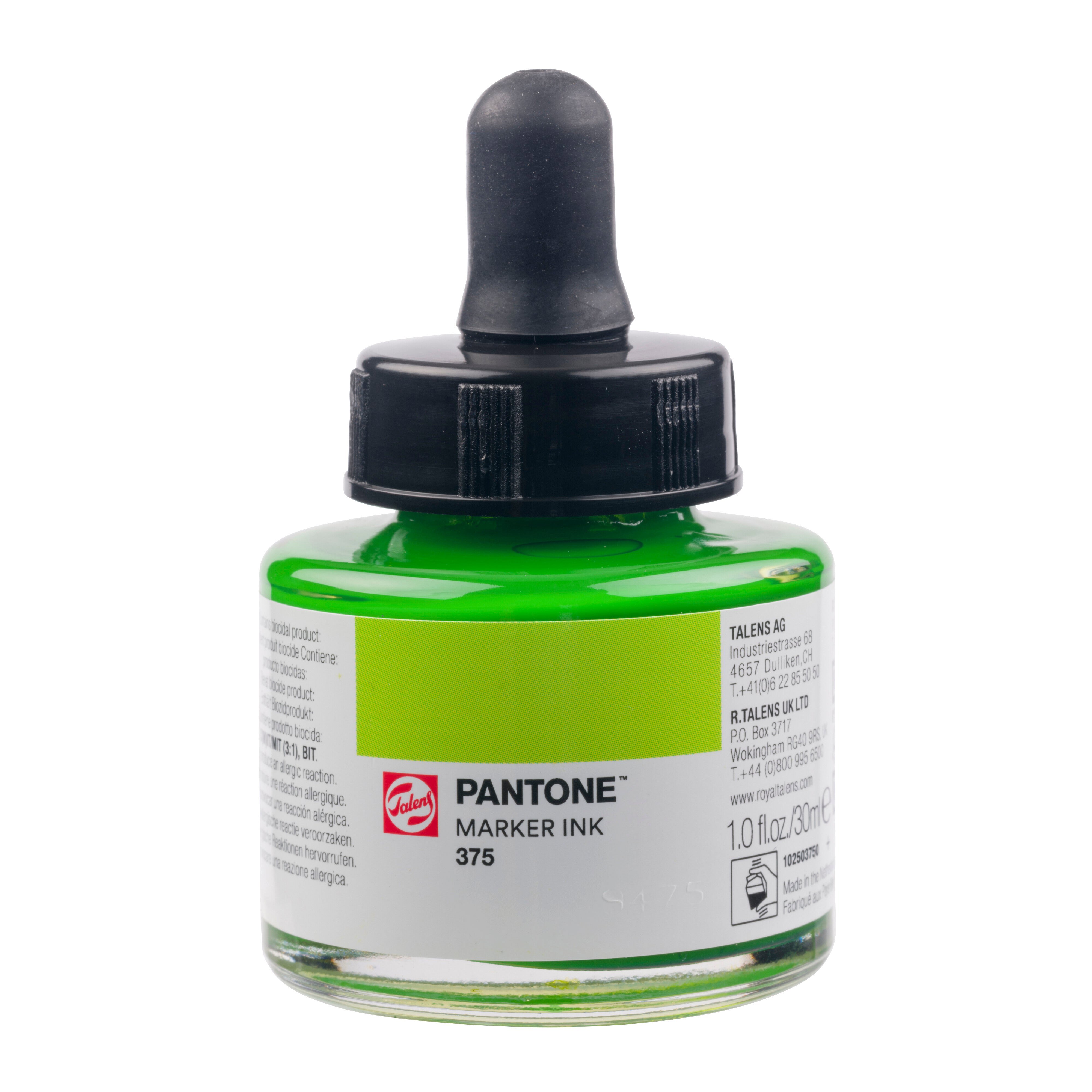 Talens Pantone Marker Ink 30ml Chartreuse Green