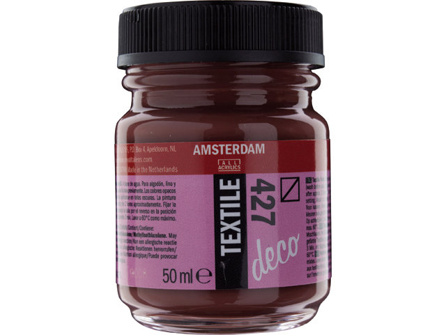 Amsterdam Acrylics Textile Paint Havana Brown 50ml