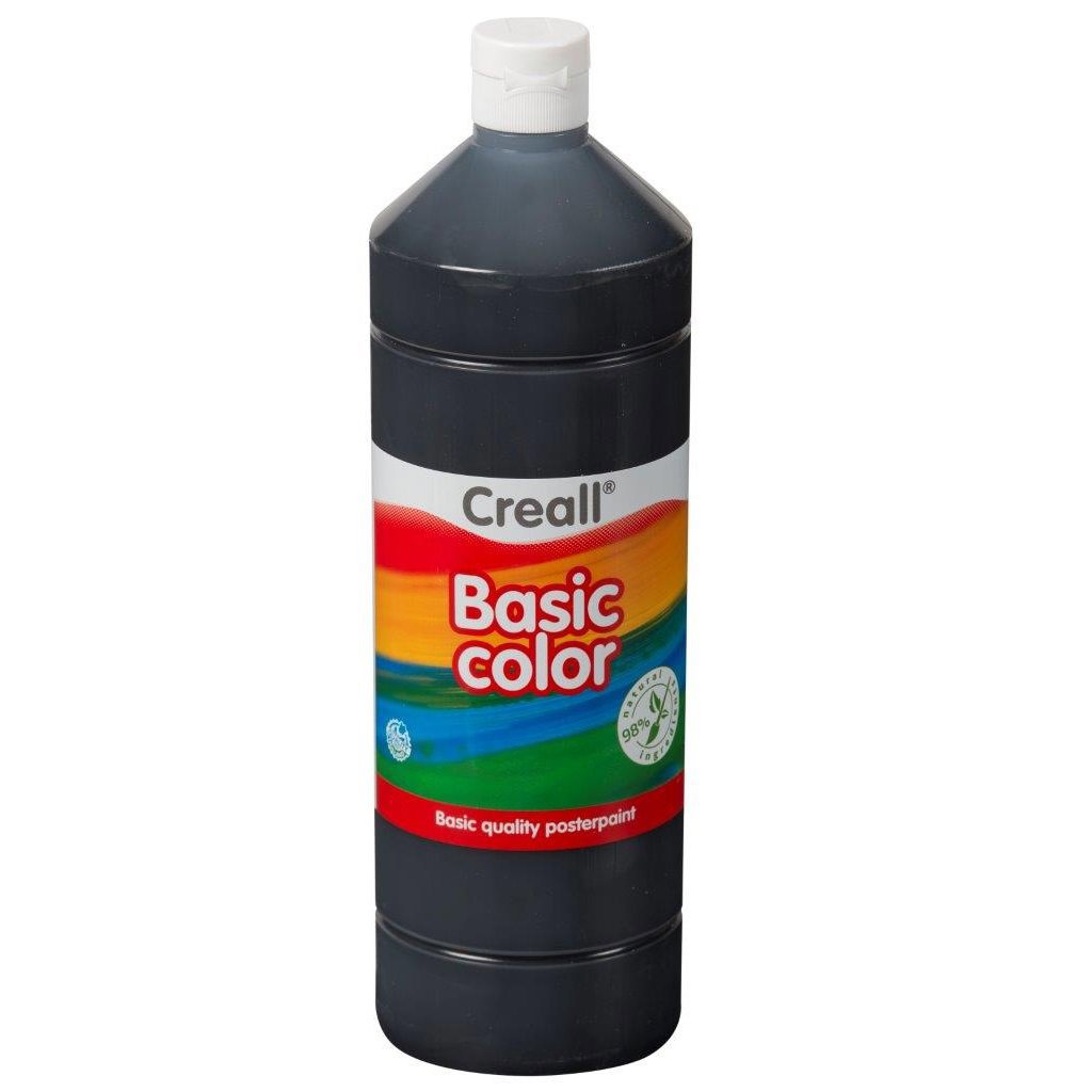 CREALL Gouache Basic 1000ml 20 Black