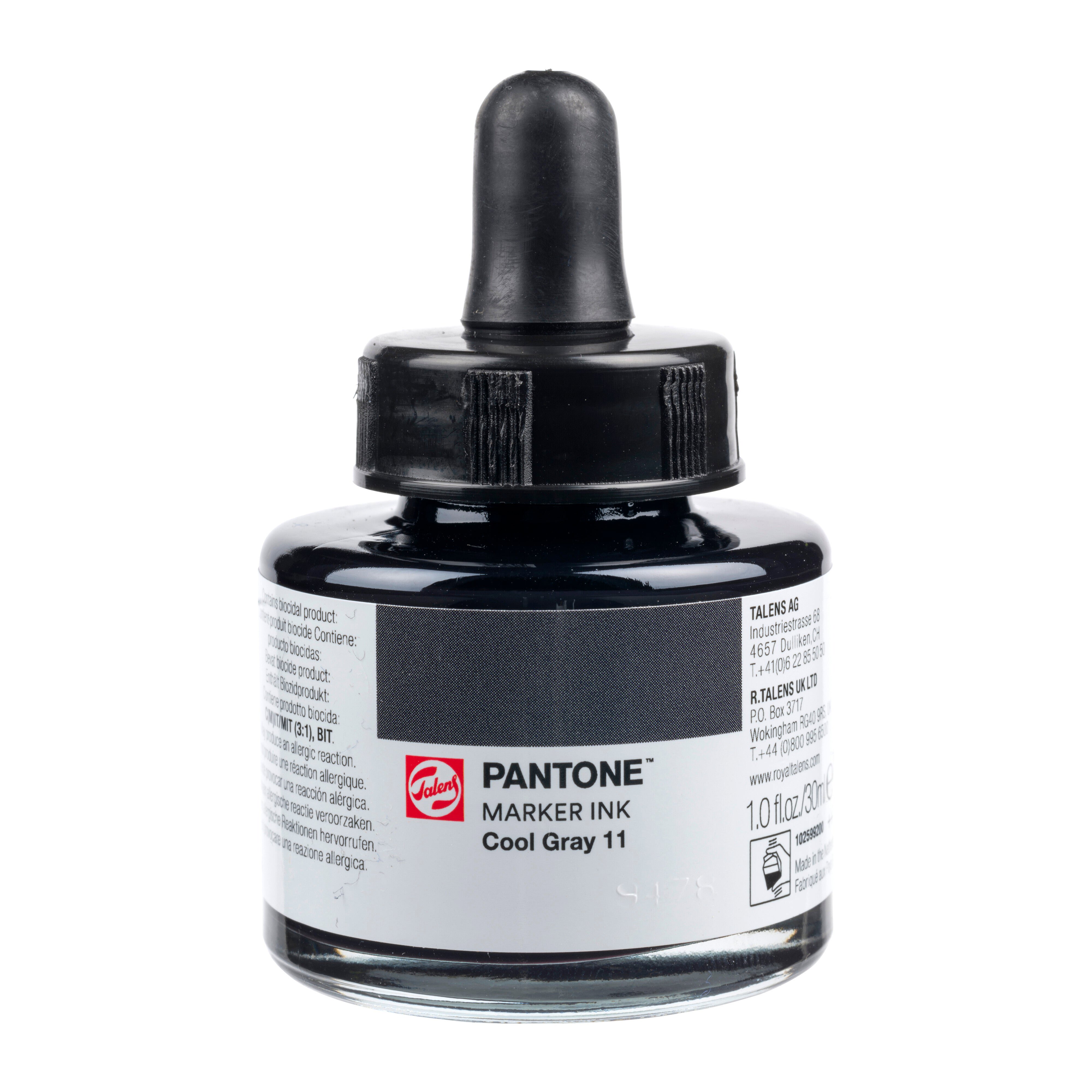 Talens Pantone Marker Ink 30ml Charcoal Gray