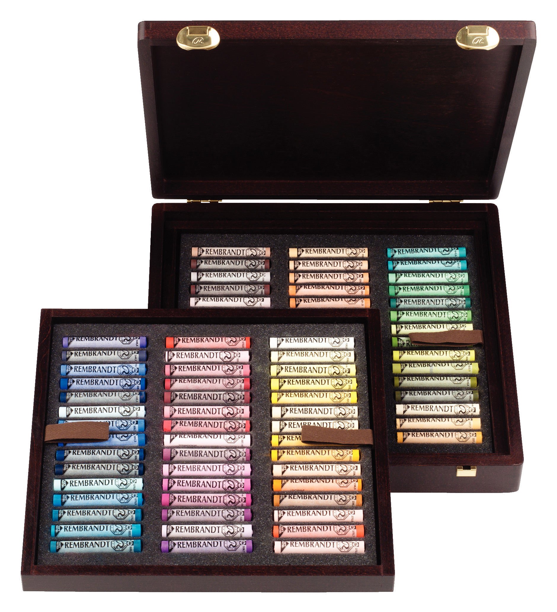 Rembrandt Soft Pastel Wooden Box Set Landscape Selection 90 Whole Pastels